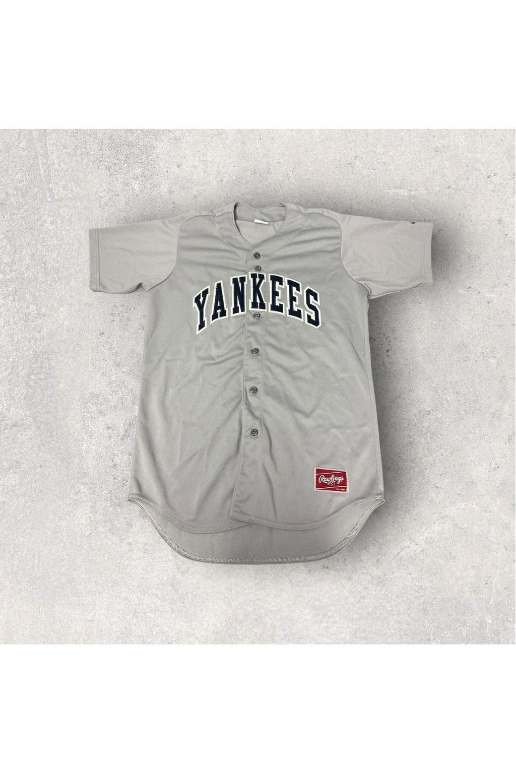 Vintage Y2K Rawlings Mark Teixeira New York Yankees Baseball Jersey- L
