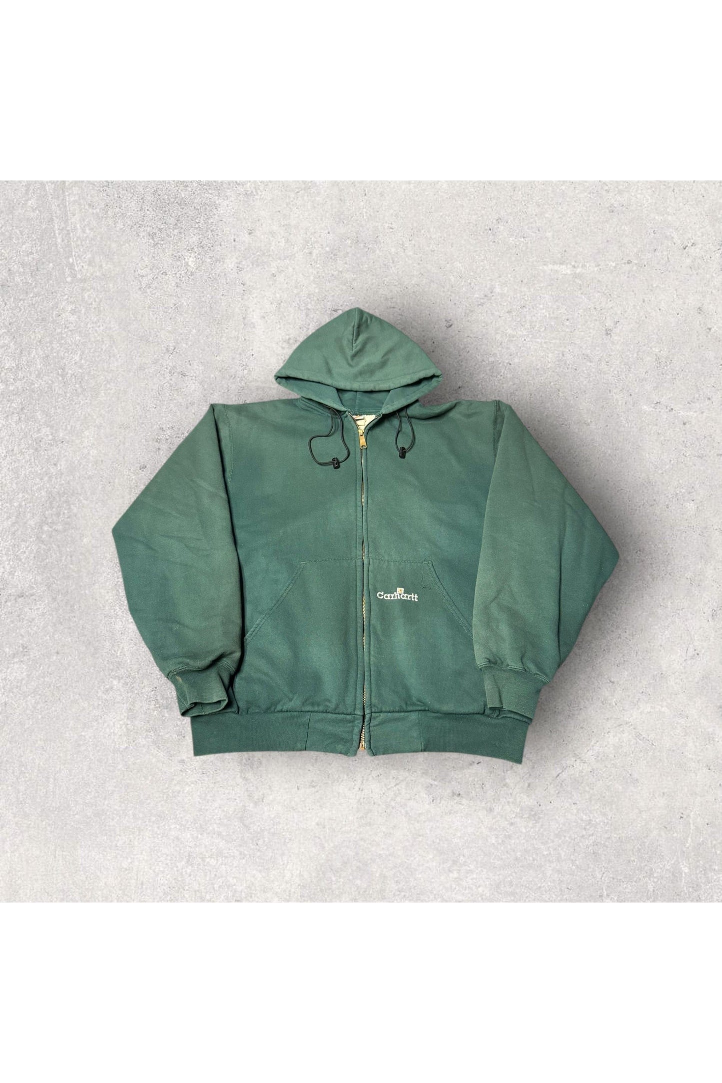 Vintage Carhartt K129 HTG Thermal Lined Hoodie- L