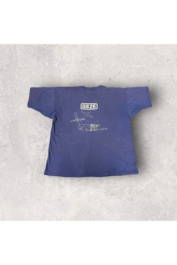 Vintage Made In USA Champion Single Stitched Engineered To Go The Limit GEZE Tee- XL