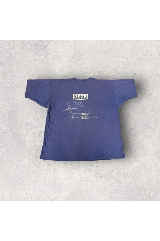 Vintage Made In USA Champion Single Stitched Engineered To Go The Limit GEZE Tee- XL