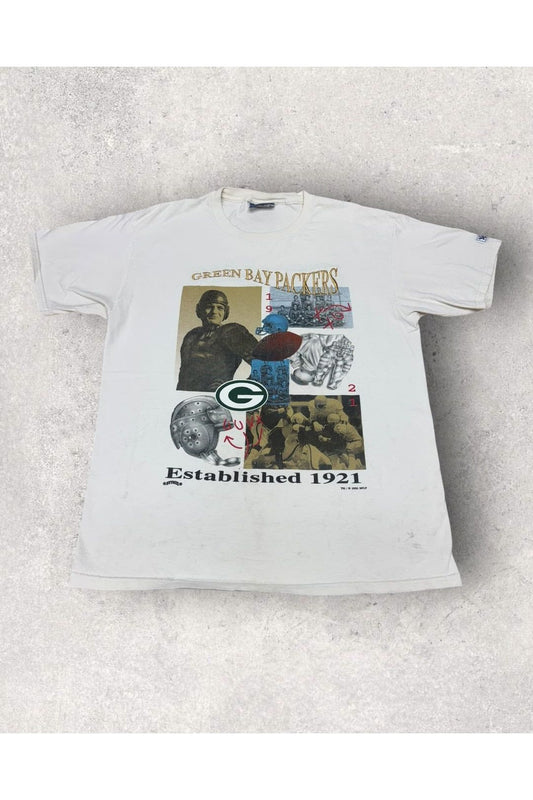 Vintage Lee Sport 1995 Green Bay Packers Established 1921 Tee- L