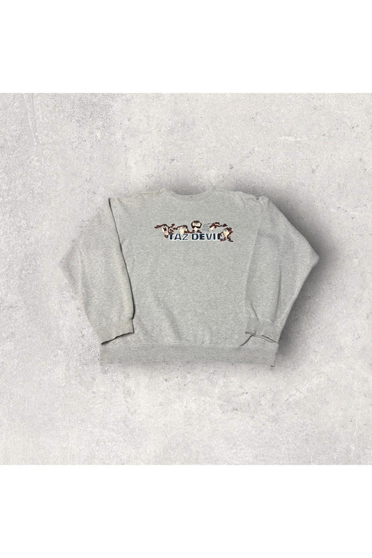 Vintage TAZ DEVIL Embroidered Crewneck- XXL