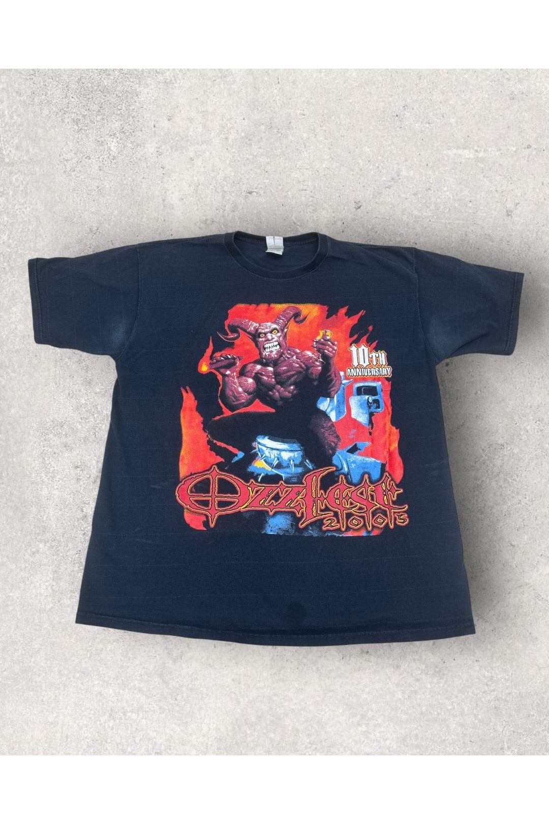 Vintage 2005 Ozzfest Tour 10th Anniversary Tee- XL