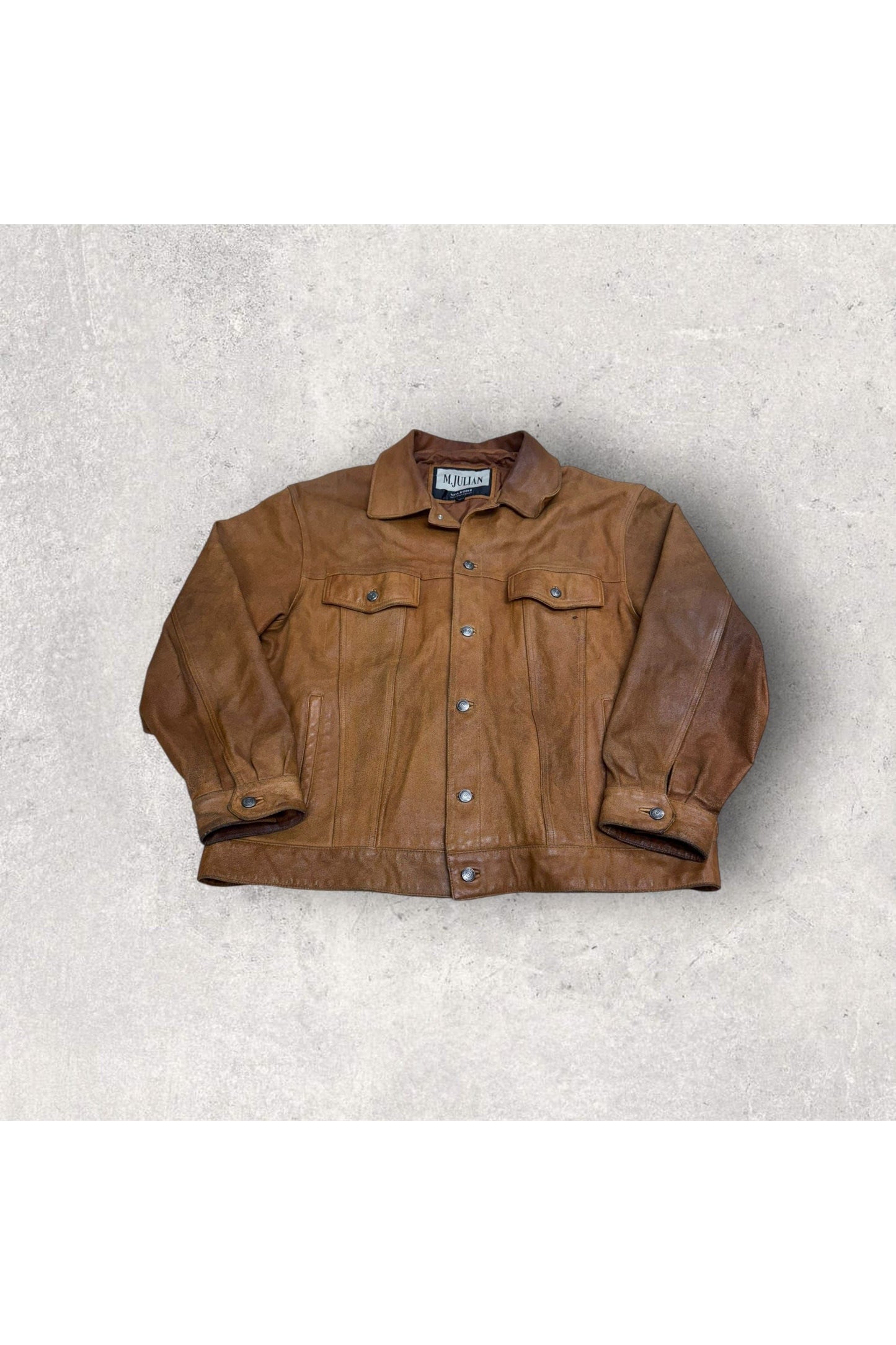 Vintage M. Julian Wilsons Leather Trucker Jacket- XL