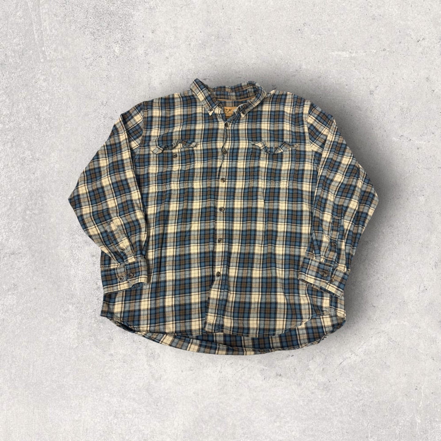 Outdoor Life Long Sleeve Button Up Flannel- XXL