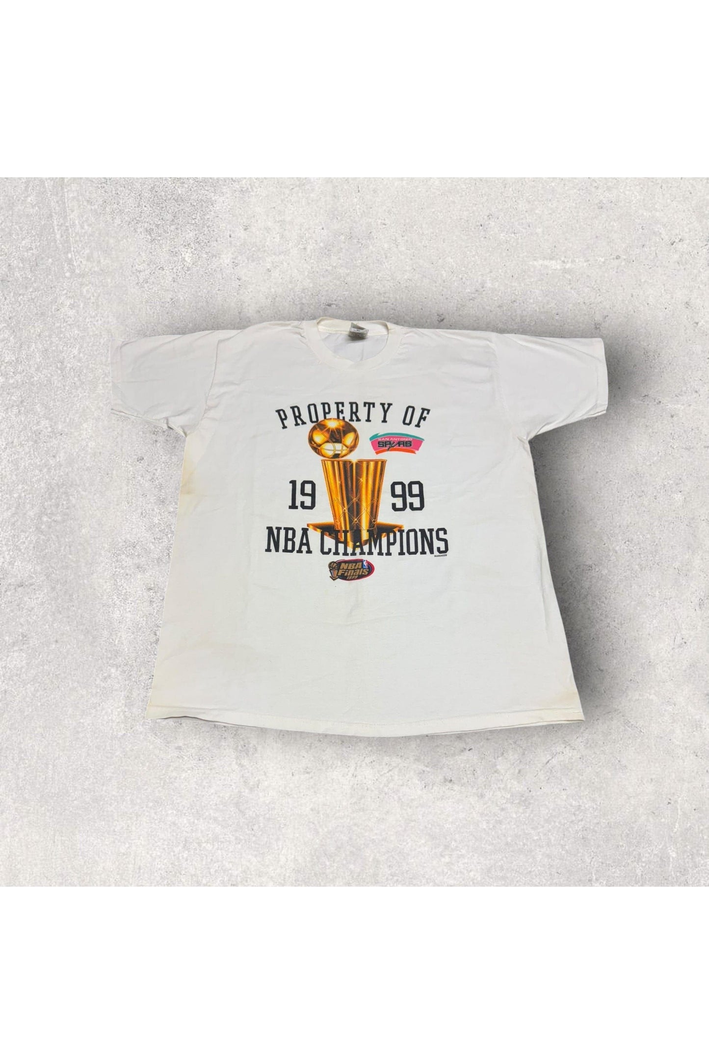 Vintage Property of San Antonio Spurs 1999 NBA Finals Champions Tee- XL