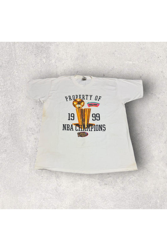 Vintage Property of San Antonio Spurs 1999 NBA Finals Champions Tee- XL