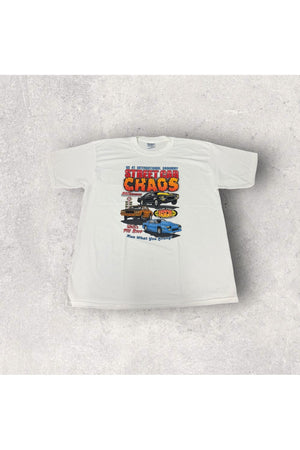 Vintage US 41 International Dragway Street Car Chaos Tee- XL