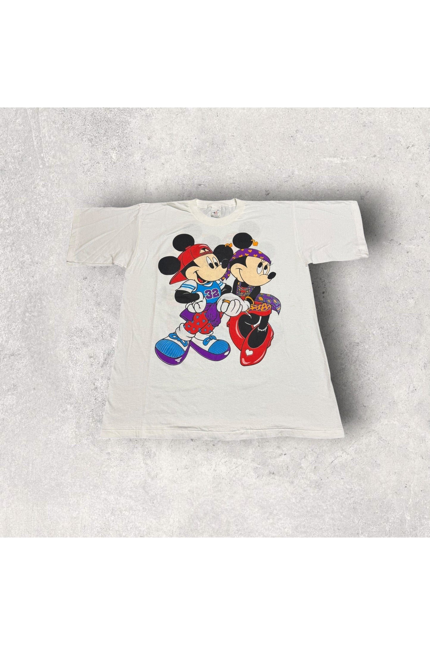 Vintage T-USA Single Stitch Mickey & Minnie Mouse Tee- XL