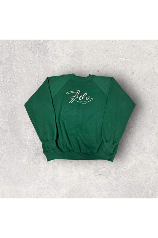 Vintage FILA Bootleg Embroidered Crewneck- XL