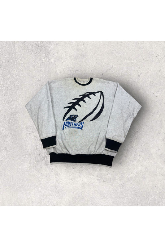 Vintage 90s Carolina Panthers Embroidered Crewneck- XL
