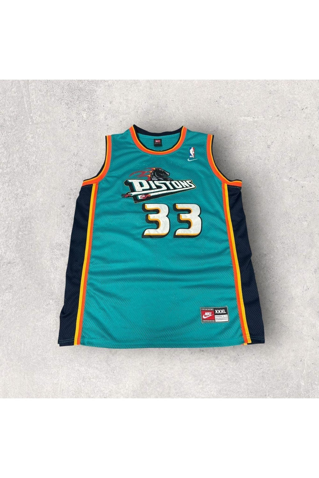 Vintage Team Nike Detroit Pistons Grant Hill Basketball Jersey- 3XL