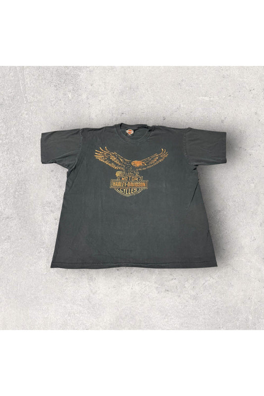 Vintage 90s Single Stitch Metallic Harley-Davidson Eagle Tee- L