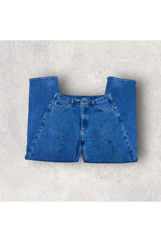 Carhartt B172 DST Relaxed Fit Blanket Lined Denim Workwear Jeans- 36 x 34