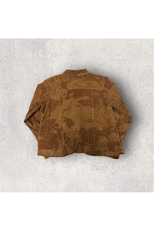 Vintage Bamboo Traders Suede Long Sleeve Button Up/Light Jacket- L