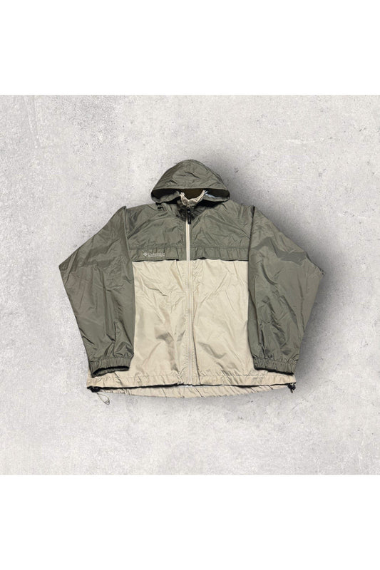 Vintage Columbia Men's Hooded Windbreaker/Light Jacket- M