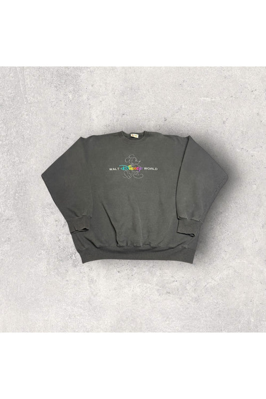 Vintage Walt Disney World Embroidered Crewneck- XXL