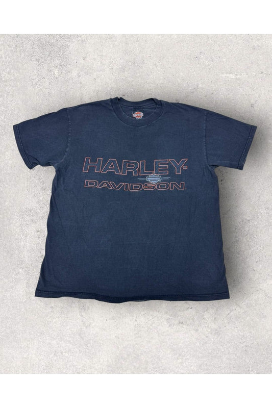 Vintage 1998 Deluxe Harley-Davidson Gillette, Wyoming Made In USA Tee- L