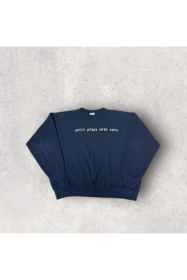 Vintage Santee Still Plays With Cars Crewneck- XL
