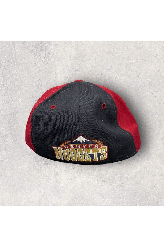 Vintage New Era 100% Wool Denver Nuggets Fitted Cap- SZ 6 7/8