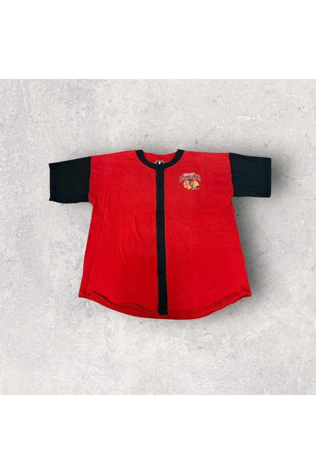 Vintage 1992 Jostens Chicago Blackhawks Baseball Jersey- XL