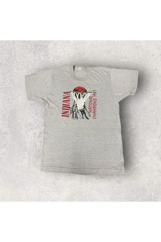 Vintage 1987 Indiana National Champions Tee- L