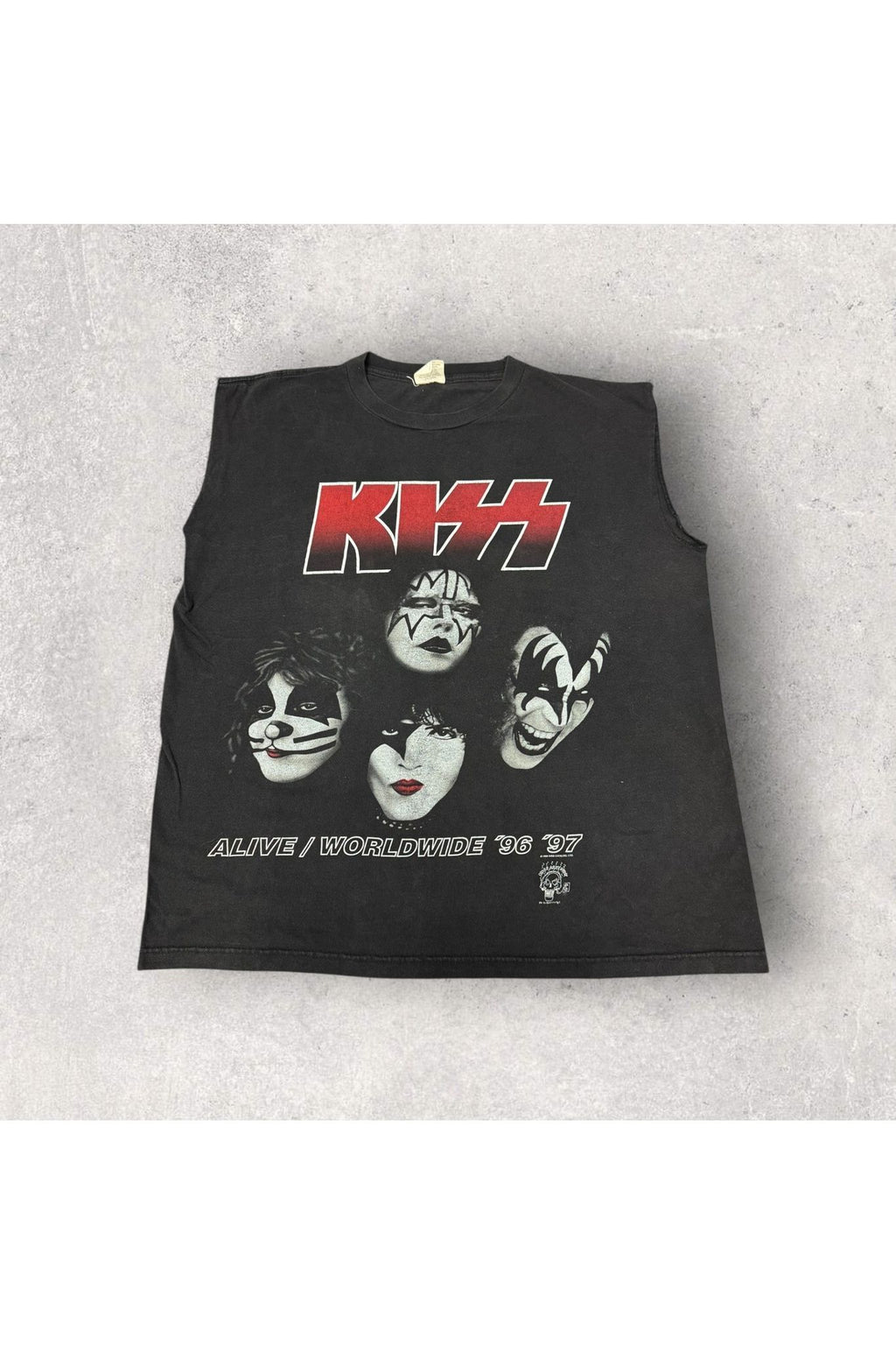 Vintage Tour Champ KISS Alive Worldwide '96-'97 Sleeveless Tee/Tank- XL