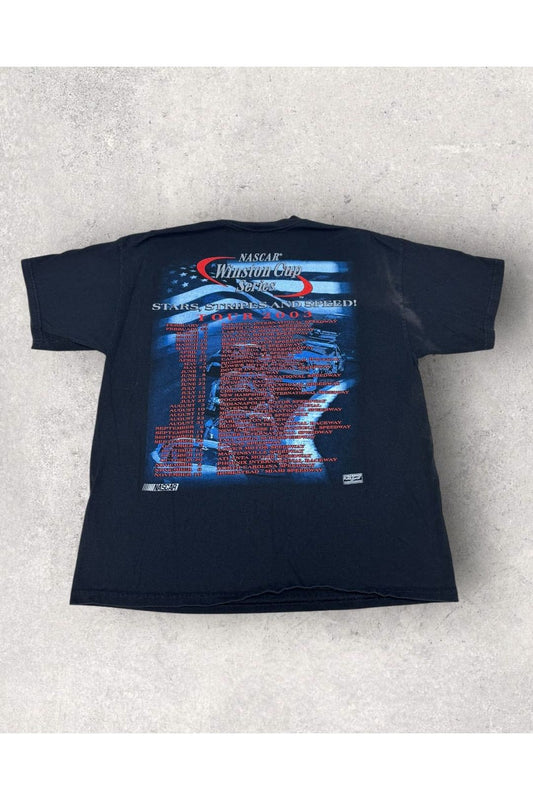 Vintage Checkered Flag Sports 2003 NASCAR Winston Cup Series Stars, Stripes and Speed! Tee- XL
