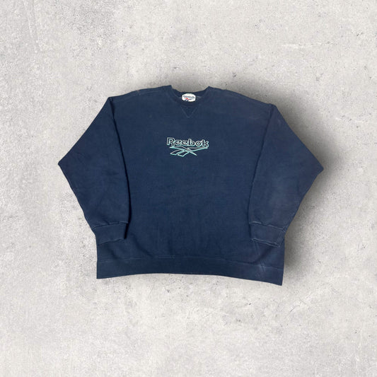 Vintage Made In USA Reebok Embroidered Crewneck- M