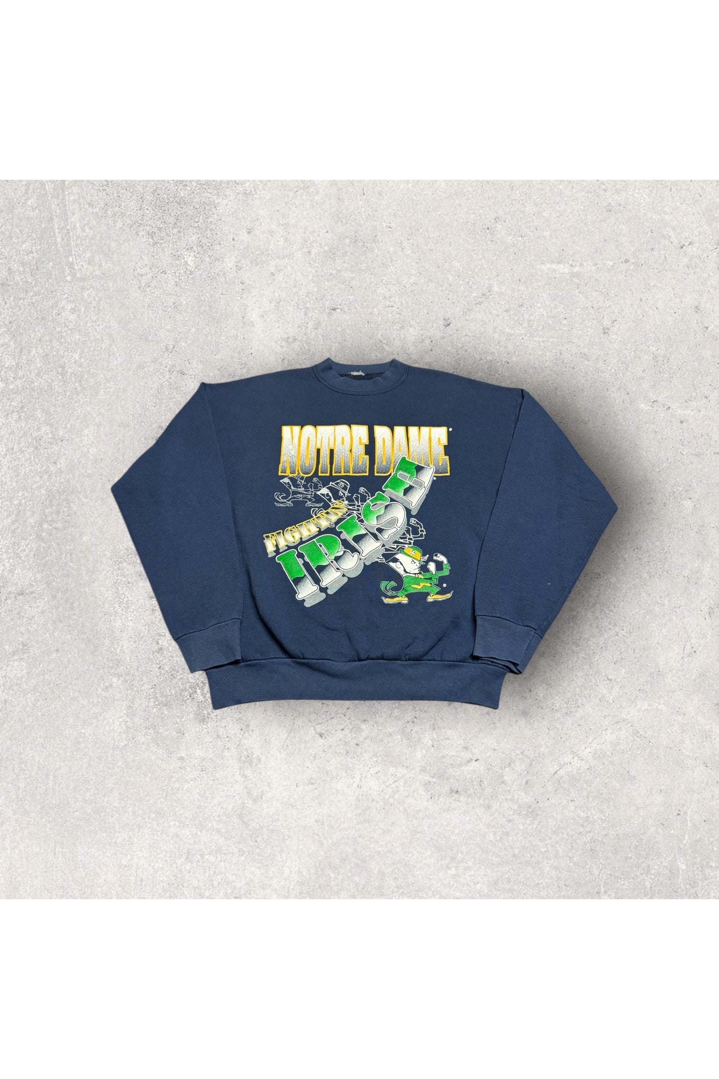 Vintage 90s Notre Dame Fightin' Irish Crewneck- L