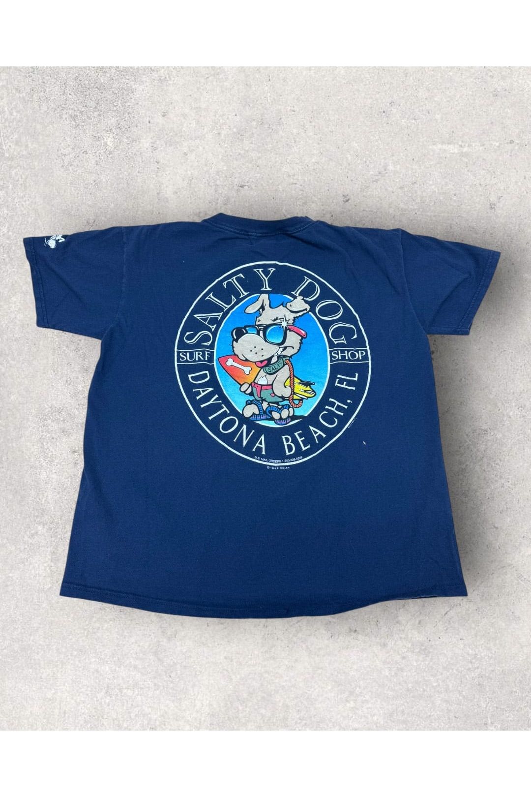 Vintage Oneita 1994 Salty Dog Surf Shop Daytona Beach Tee- L