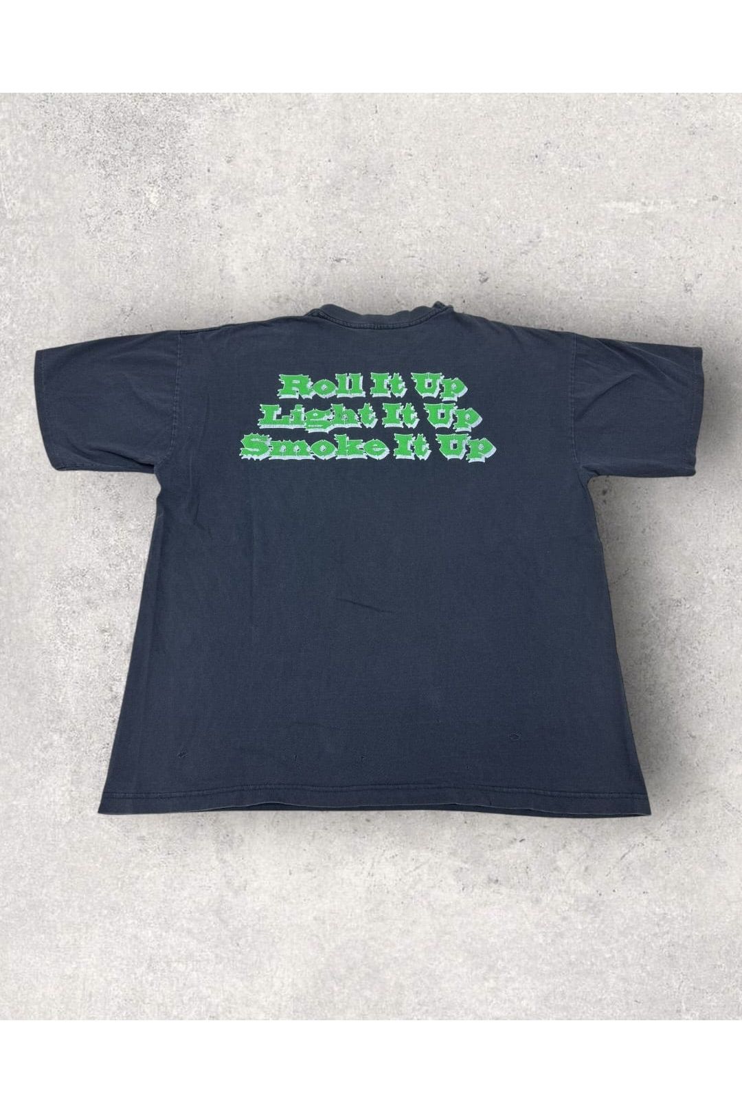 Vintage GEM Tag Single Stitch 1995 Cypress Hill Roll It Up Light It Up Smoke It Up Tee- XL