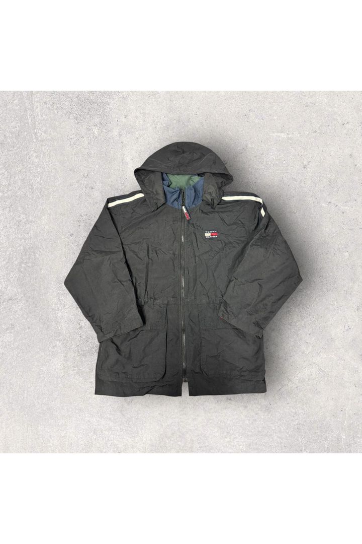 Vintage Tommy Hilfiger Full Zip Hooded Windbreaker- XL