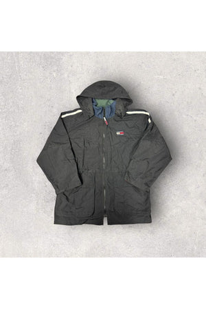 Vintage Tommy Hilfiger Full Zip Hooded Windbreaker- XL