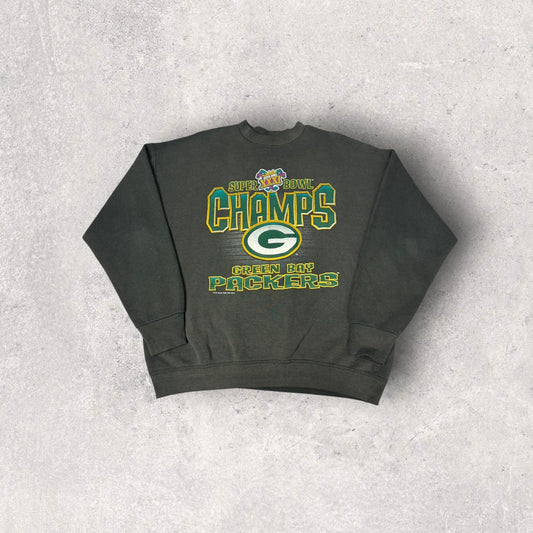 Vintage 1997 Green Bay Packers Super Bowl XXXI Champs Crewneck- XL