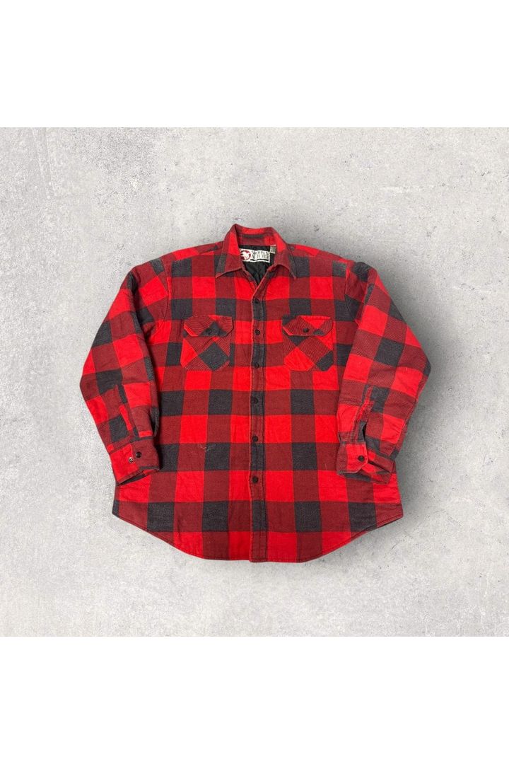 Vintage Sports Afield Insulated Flannel Long Sleeve Button Up- L