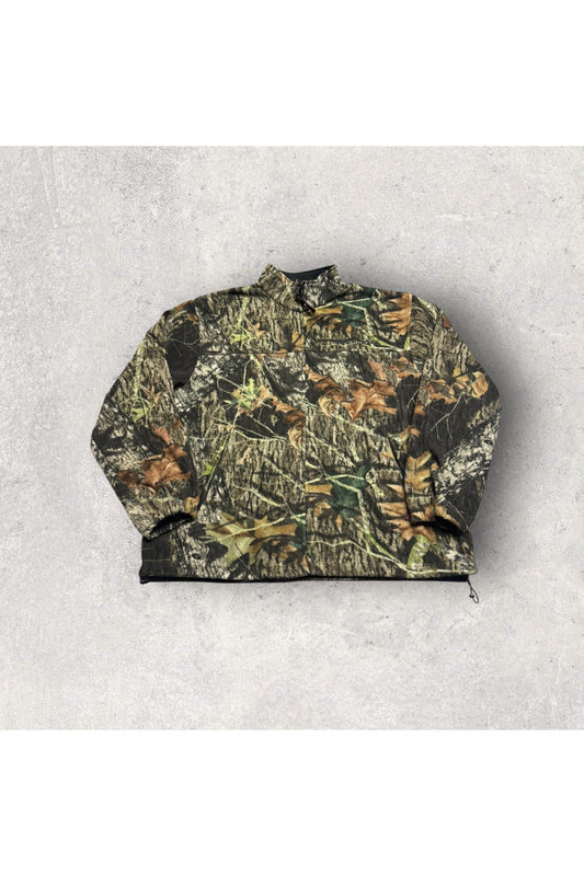 Vintage Winchester Real Tree Camo Full Zip Insulated Fleece Sweater- XL