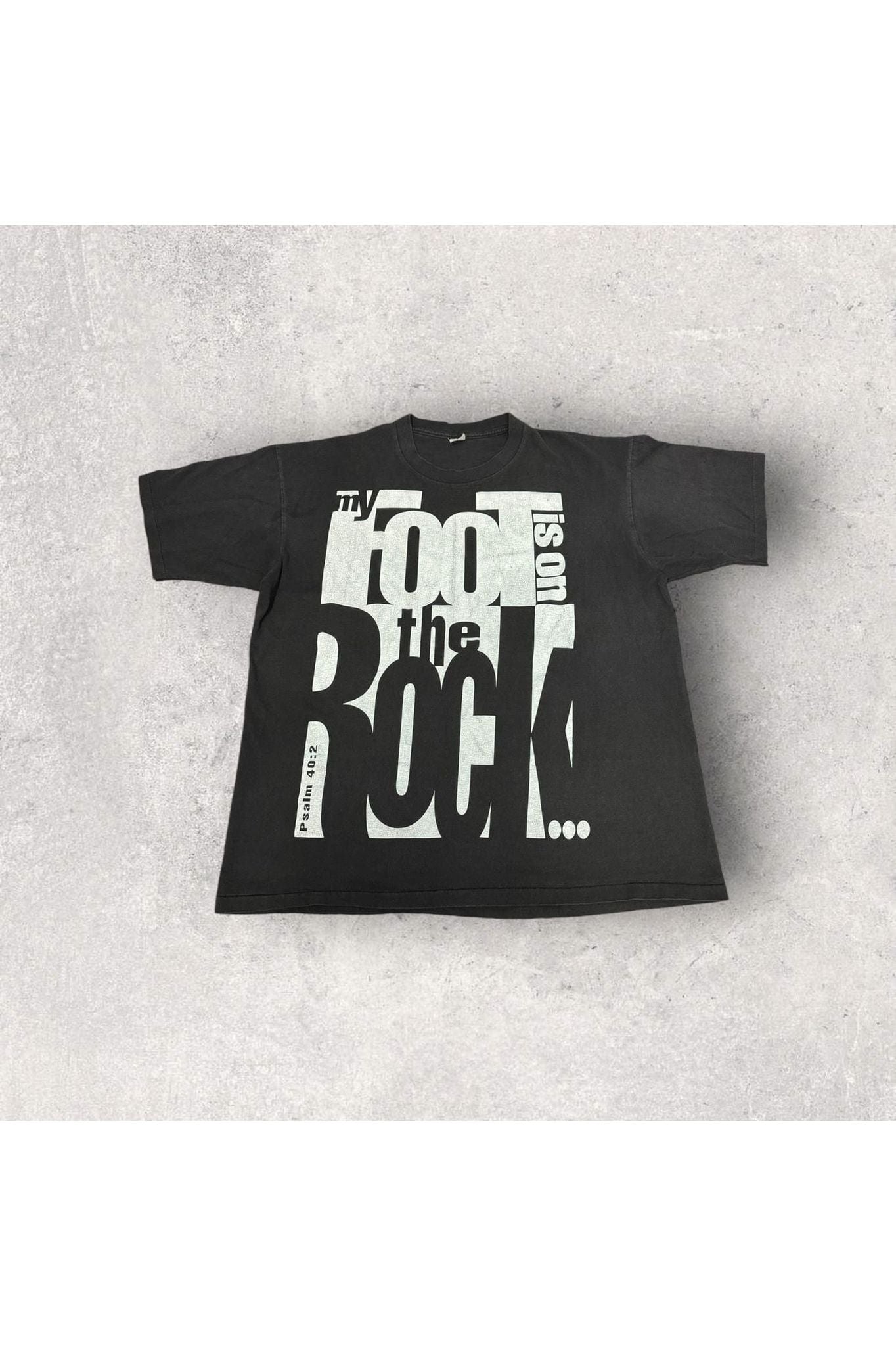 Vintage 1993 One Way Out My Foot Is On The Rock Tee- XXL