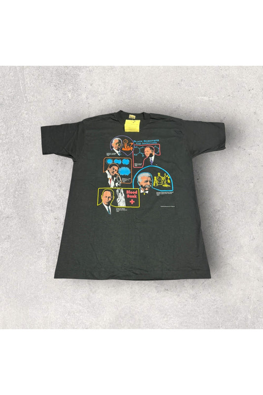 Vintage Deadstock 1995 Cotton Expressions Black Scientists and Inventors Tee- L