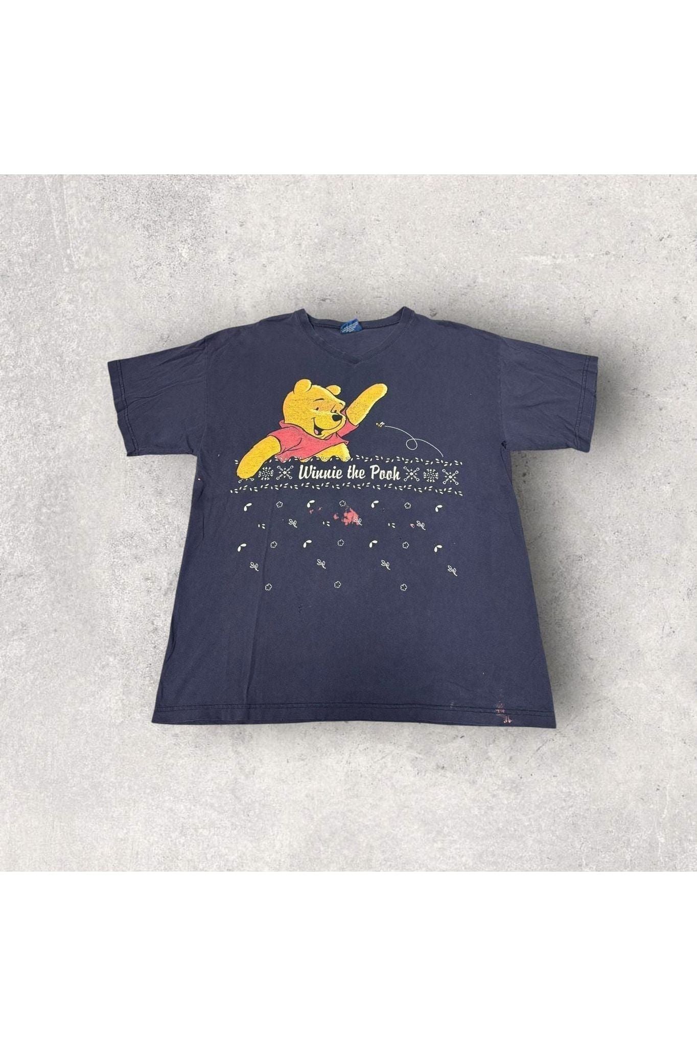 Vintage Winnie The Pooh V-Neck Tee- XL