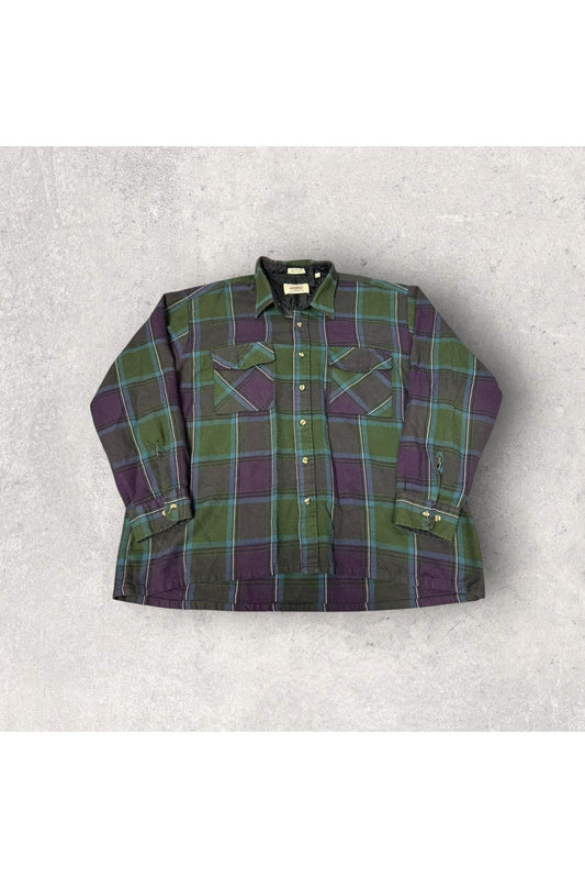 Vintage Midwest Clothing Company Flannel Long Sleeve Button Up- XXL
