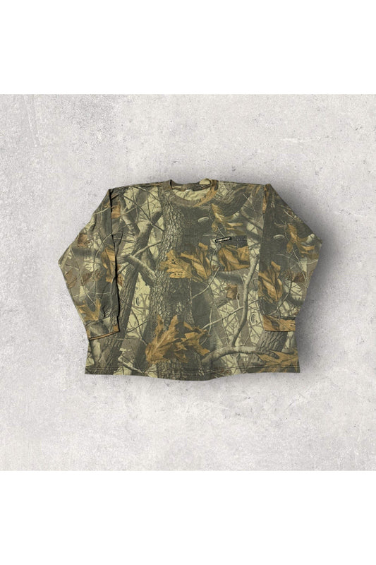 Vintage Commander Real Tree Camo Pocket Long Sleeve- L