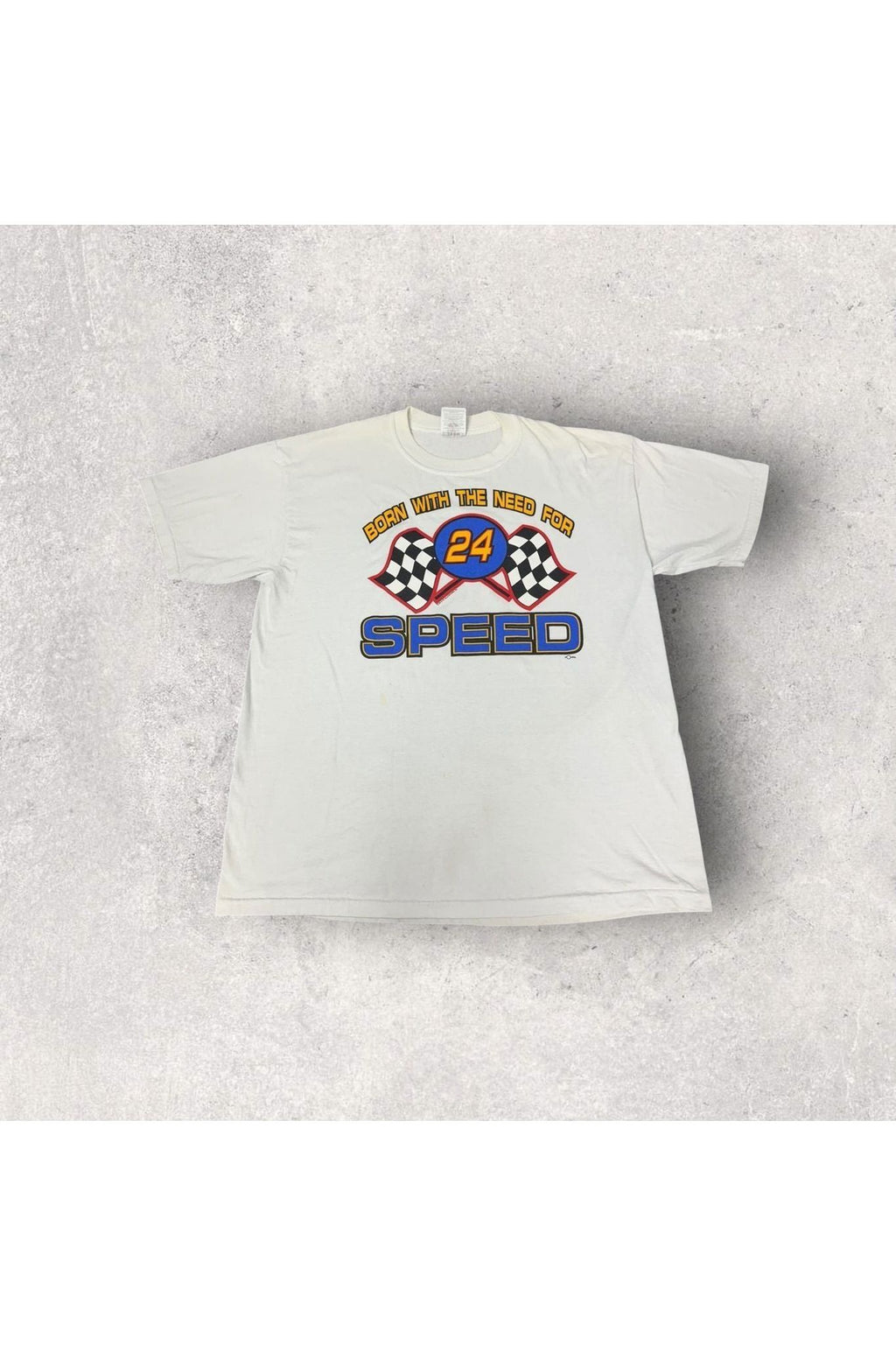 Vintage 1996 Jeff Gordon Born With The Need For Speed Tee- L