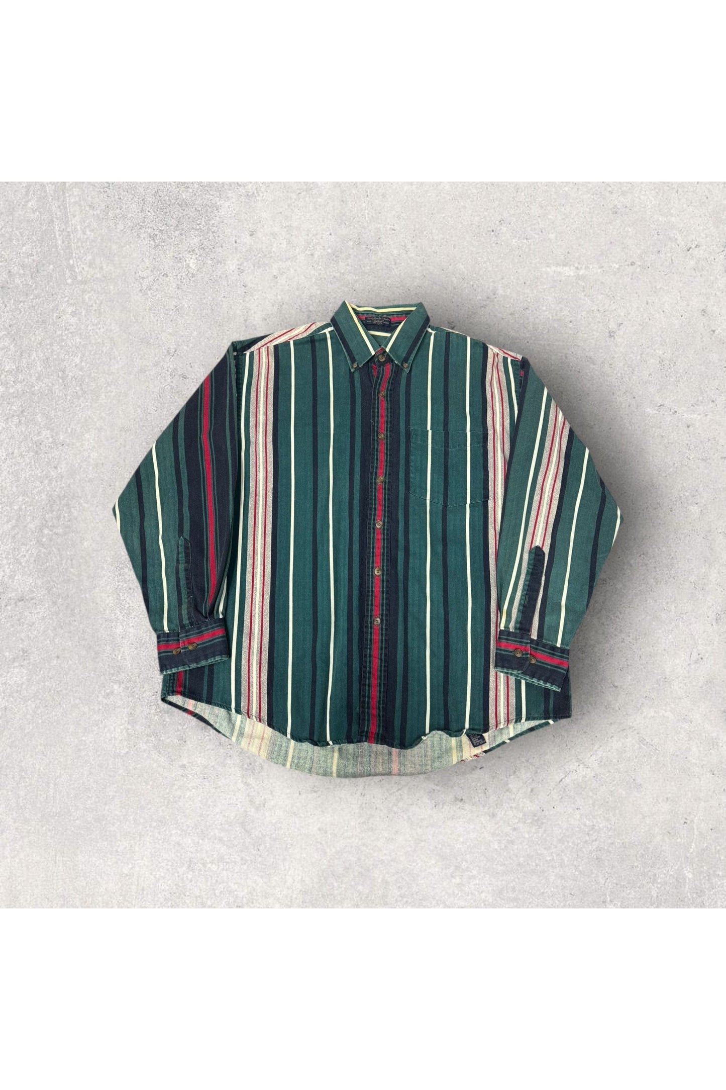 Vintage Salmon River Long Sleeve Button Up- L (16-16.5)