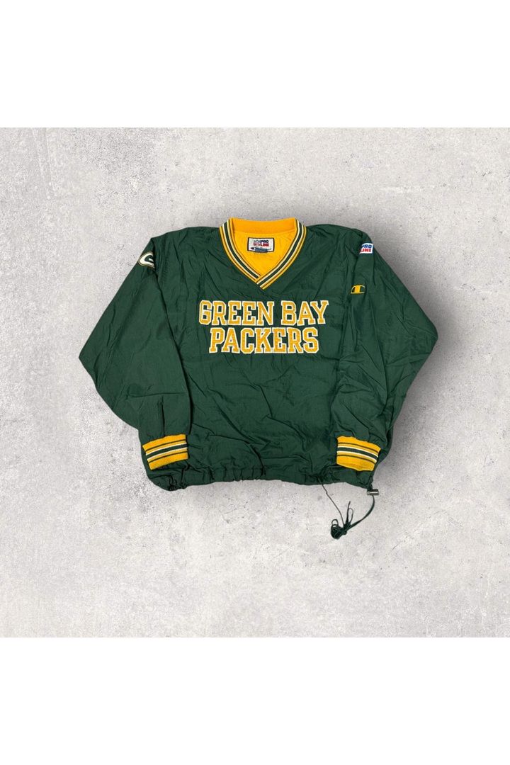 Vintage Proline By Champion Green Bay Packers Pullover Windbreaker- L
