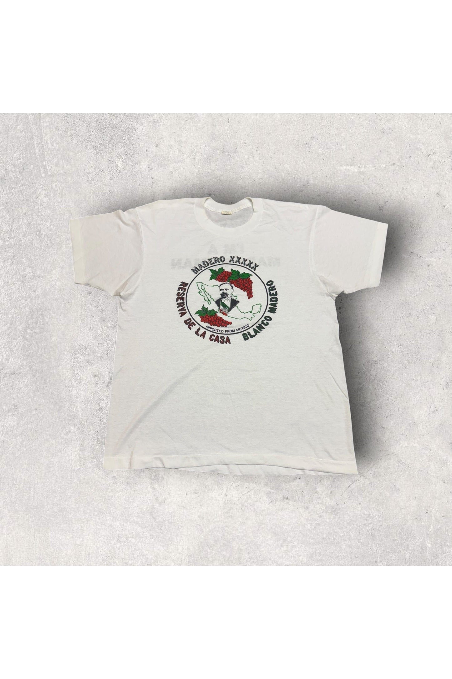 Vintage Best Screen Stars Madero XXXXX Reserva De La Casa Blanco Madero Tee- L