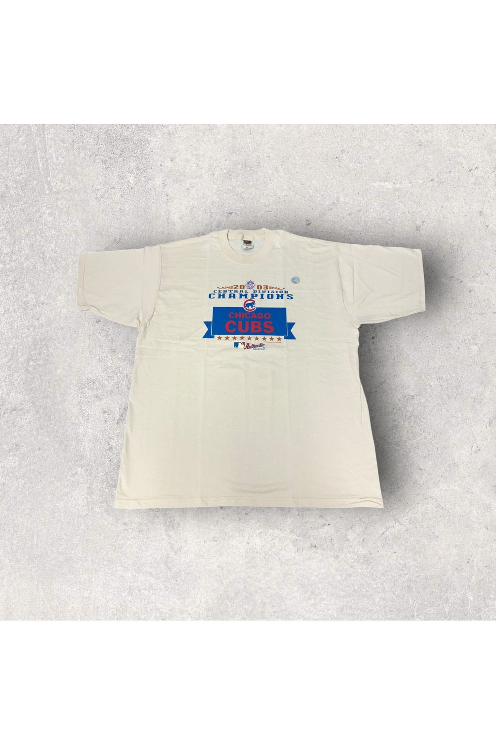 Vintage 2003 Deadstock Chicago Cubs Central Division Champions Tee- XL