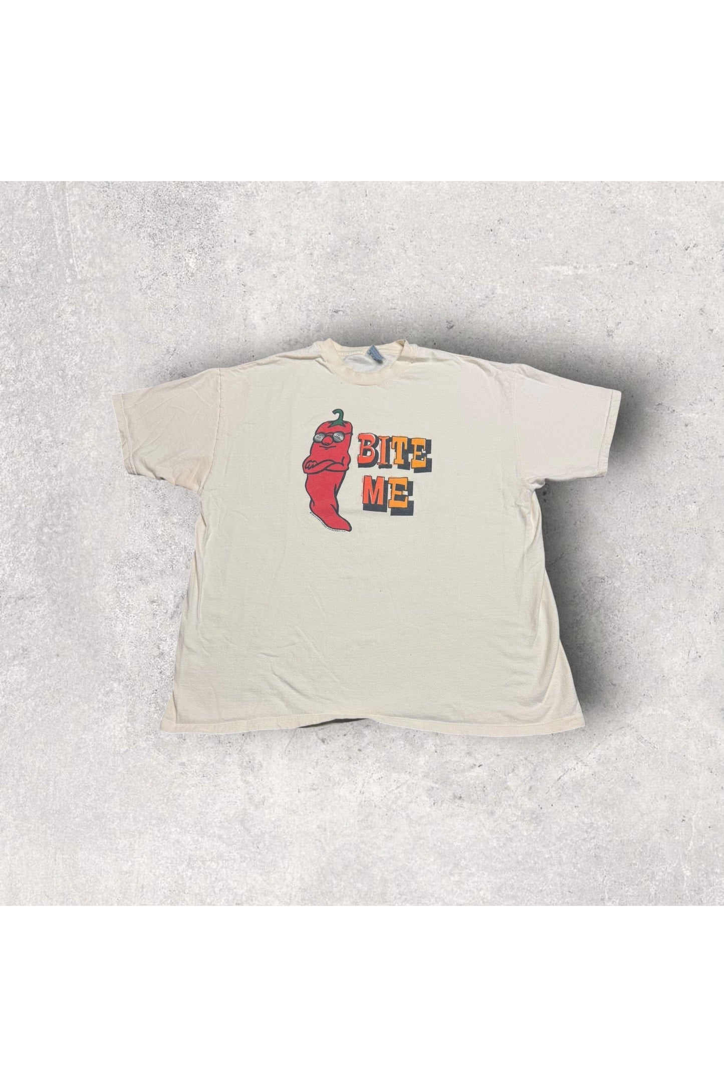 Vintage 1995 Bite Me Chilli Pepper Tee- XXL