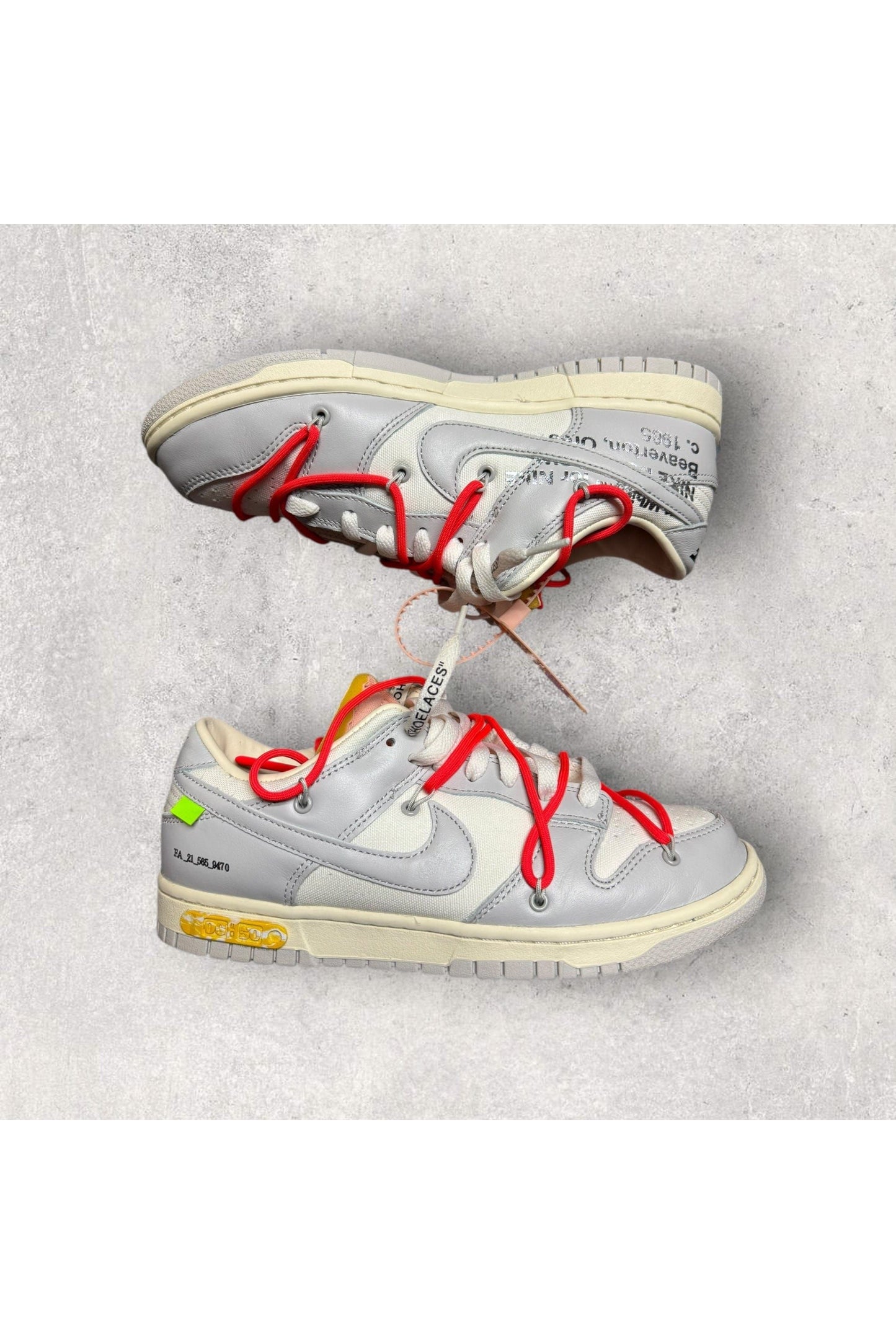 Nike Dunk Low Off-White Lot 6- SZ 8.5