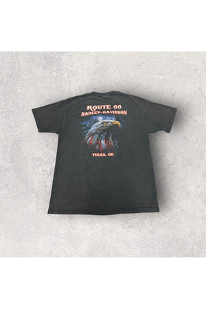 Vintage Route 66 Harley-Davidson Tee- L